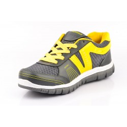 Provogue PV1062 Sports Shoes (Grey & Yellow)